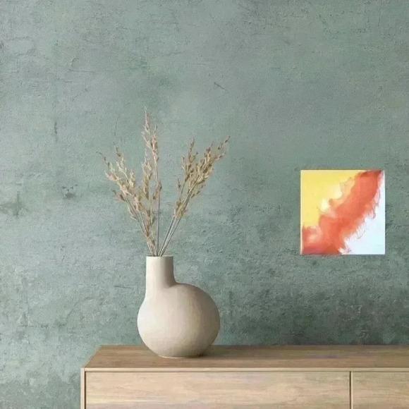 "Higher Consciousness" Resin Painting on Canvas - Picture 2 of 2